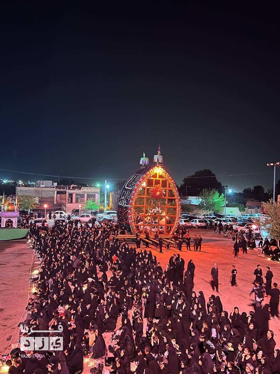 مراسم شام غریبان حسینیه اعظم خورمیز علیا