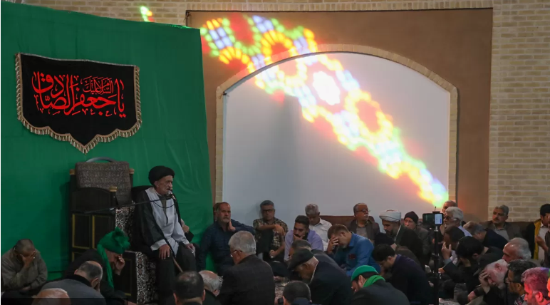 دارالعباده سراسر ماتم وعزا در سالروز شهادت امام جعفر صادق (ع)