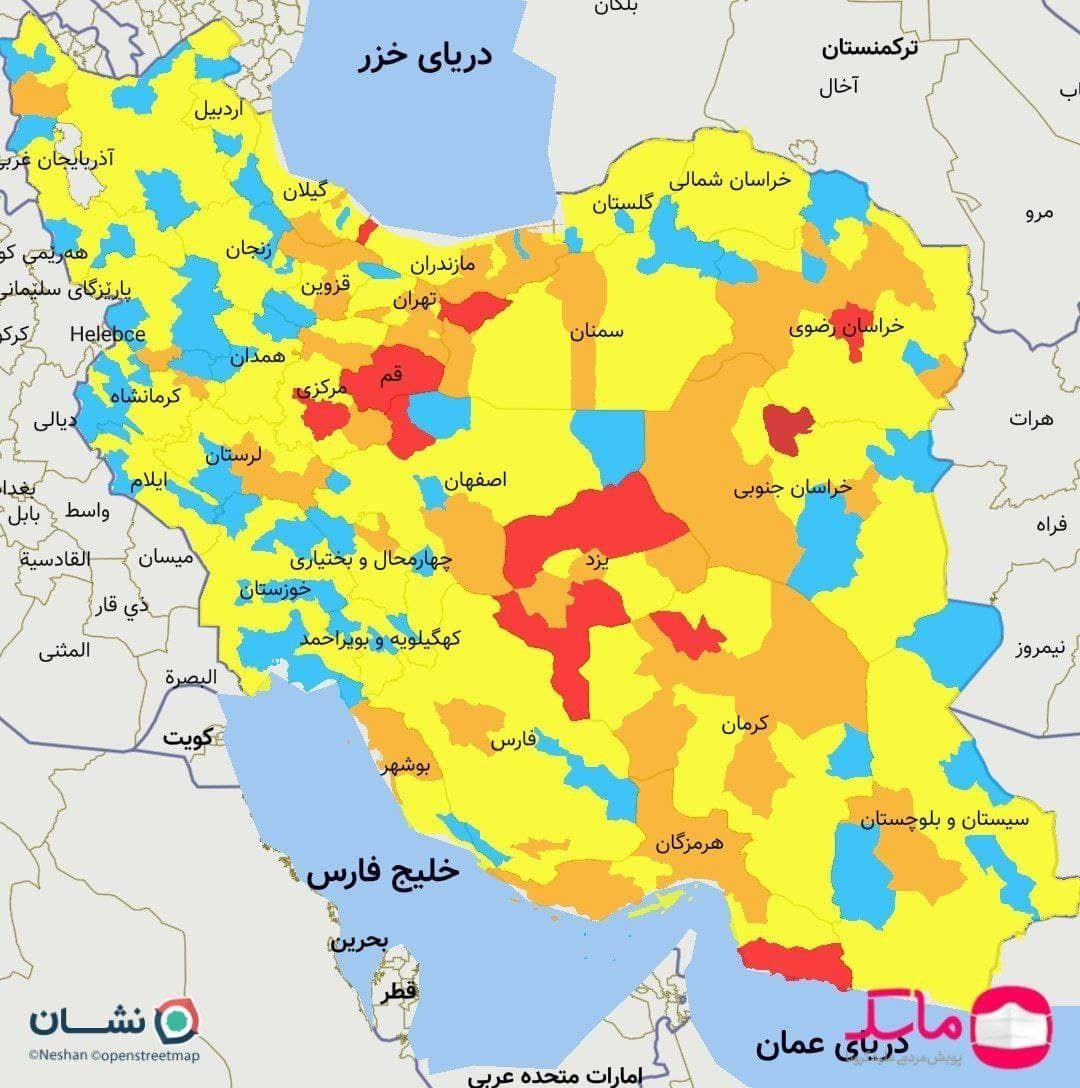 میبد در وضعیت قرمز کرونایی قرار گرفت