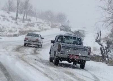 مسیر گردنه سخوید به دلیل بارش برف وتگرگ تا اطلاع ثانوی مسدود است