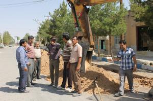 گزارش تصويري بازديد بخشدارگاريزات از پروژه گازرساني به بخش گاريزات