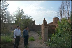 بازدید مدیر کل میراث فرهنگی یزد  از قلعه روستای گردکوی