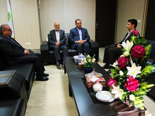 دیدار برخی از مسئولین دستگاه های اجرائی طبس و دیهوک با مهندس سید مهدی طلائی مقدم
