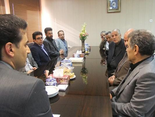دیدار مهندس پیوندی مدیرعامل شرکت تاپیکو با مهندس طلائی معاون استاندار و فرماندار ویژه شهرستان طبس