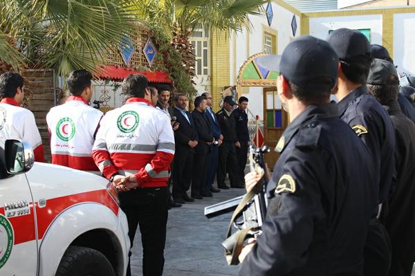 بازدید معاون استاندار و فرماندار ویژه شهرستان طبس به همراه معاونین خود از زندان این شهرستان و شرکت در مانور اغتشاش در زندان