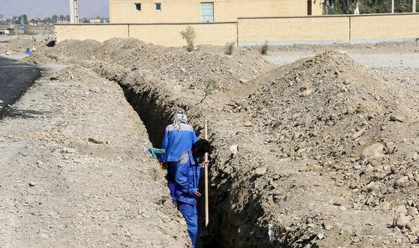 شبکه توزیع آب روستای دولت آباد شهرستان بافق بازسازی شد