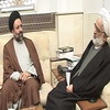 ديدارمعاون امور مجلس و استانهاي سازمان صدا و سيما در سفر خود به يزد با نماينده ولي فقيه در استان 