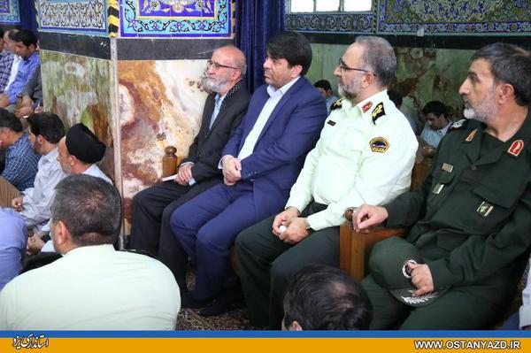 حضور استاندار یزد در آیین بزرگداشت شهدای والامقام هفتم تیر