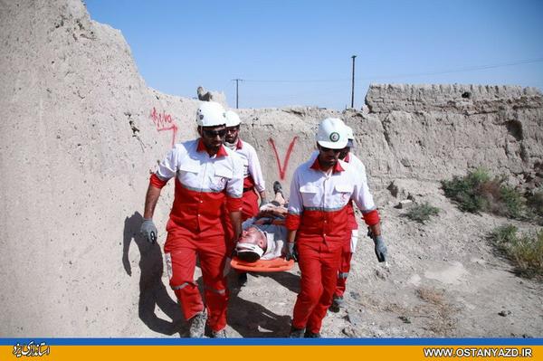 ‌مانور زلزله مشترک یزد و کرمان برگزار شد