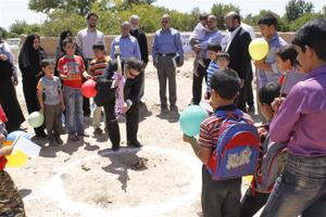 آغاز احداث مرکز شماره 2 کانون پرورش فکری کودکان و نوجوانان در شهرستان مهریز +گزارش تصویری